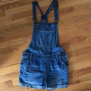 Jean overall shorts